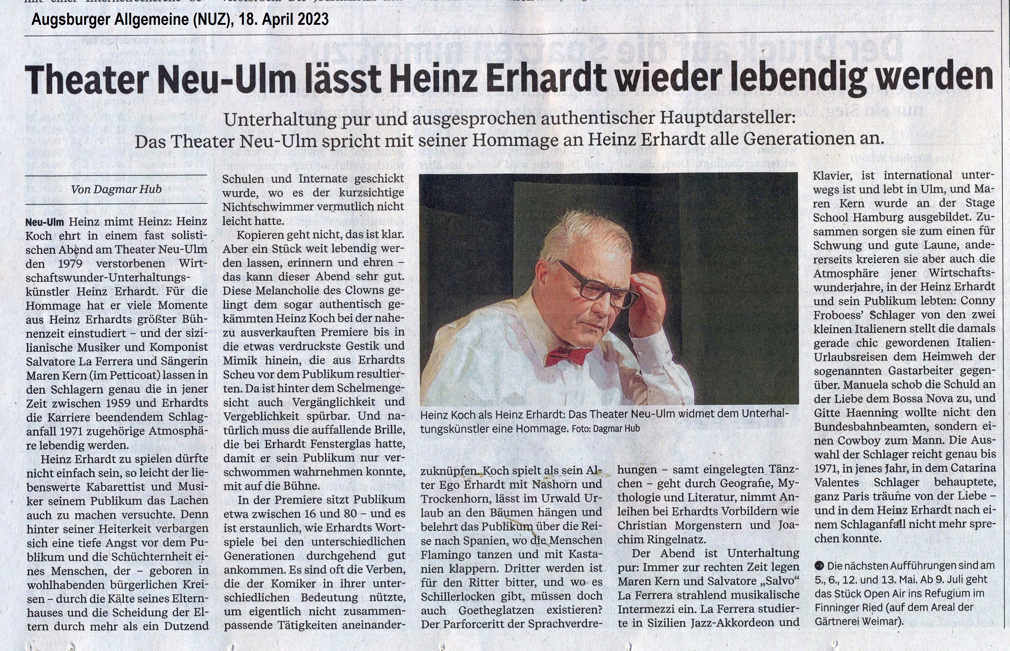 Heinz Koch als Heinz Erhardt